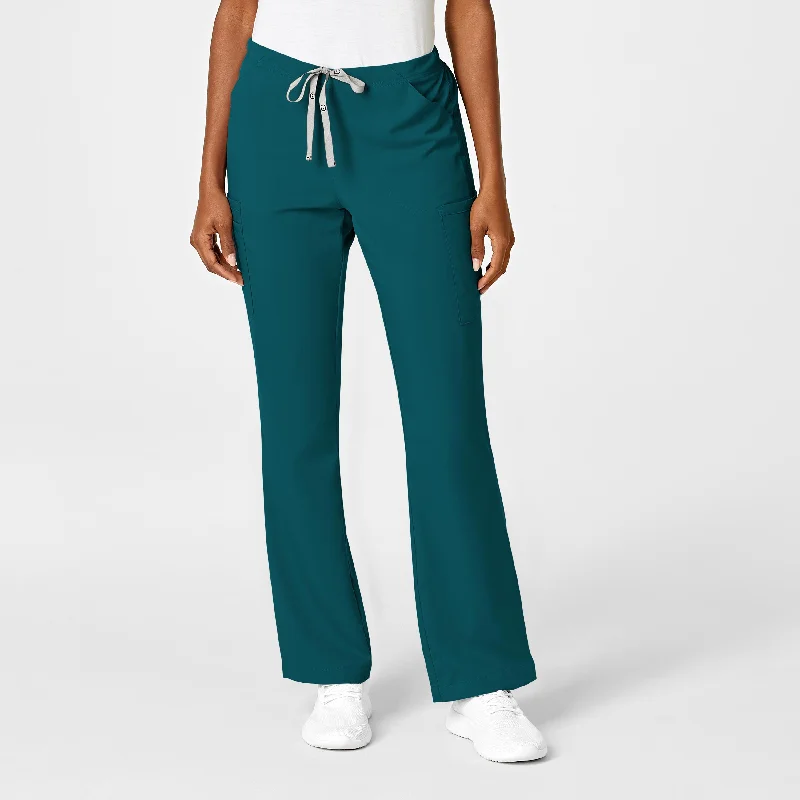 Street Show-off Style PRO Women's Moderate Flare Leg Scrub Pant - Caribbean
