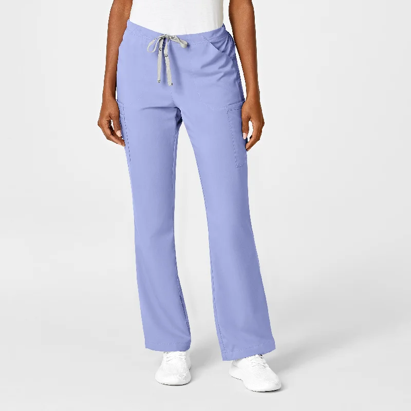 Street Style PRO Women's Moderate Flare Leg Scrub Pant - Ceil Blue