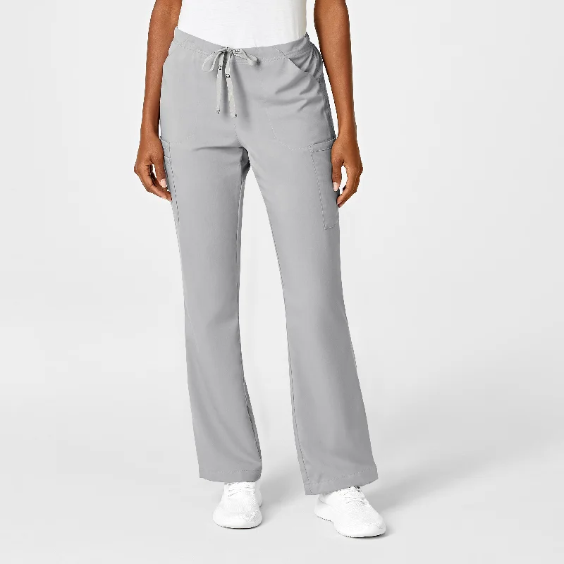 Sports Vitality Style PRO Women's Moderate Flare Leg Scrub Pant - Grey