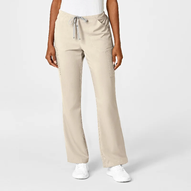 Avant-garde trend PRO Women's Moderate Flare Leg Scrub Pant - Khaki