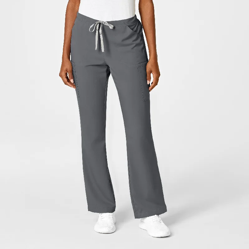 Boutique style PRO Women's Moderate Flare Leg Scrub Pant - Pewter