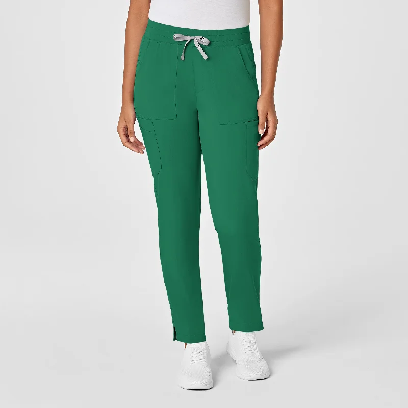 Body Design PRO Women's Slim Leg Cargo Scrub Pant - Hunter