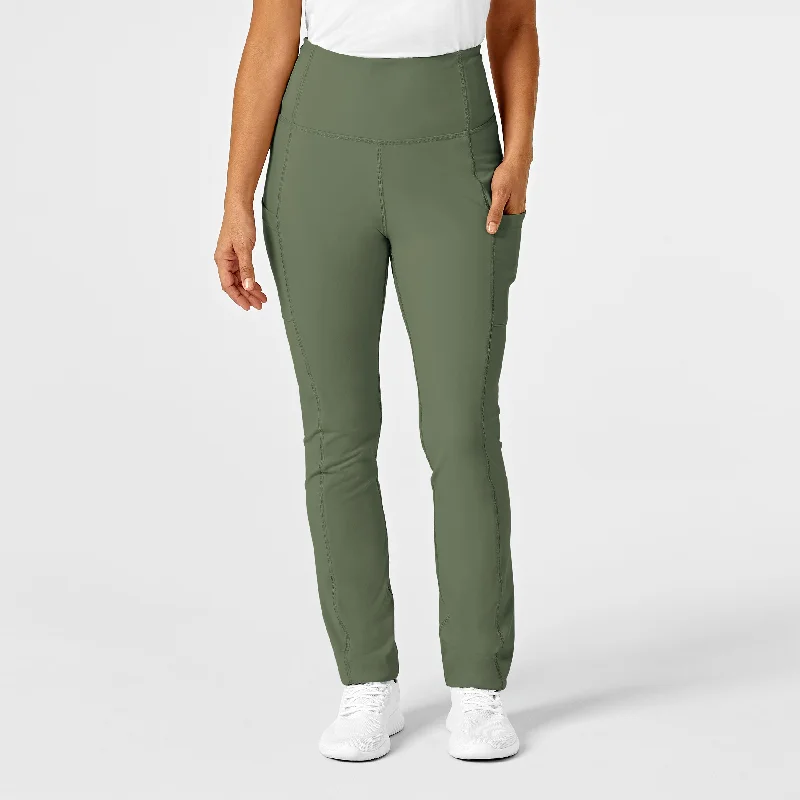 Lazy Home RENEW Women's Straight Leg Yoga Pant - Olive