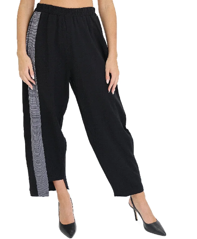 Noble Temperament Striped Side Pants