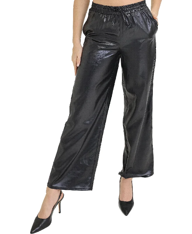 High-waisted pants style Textured Pants