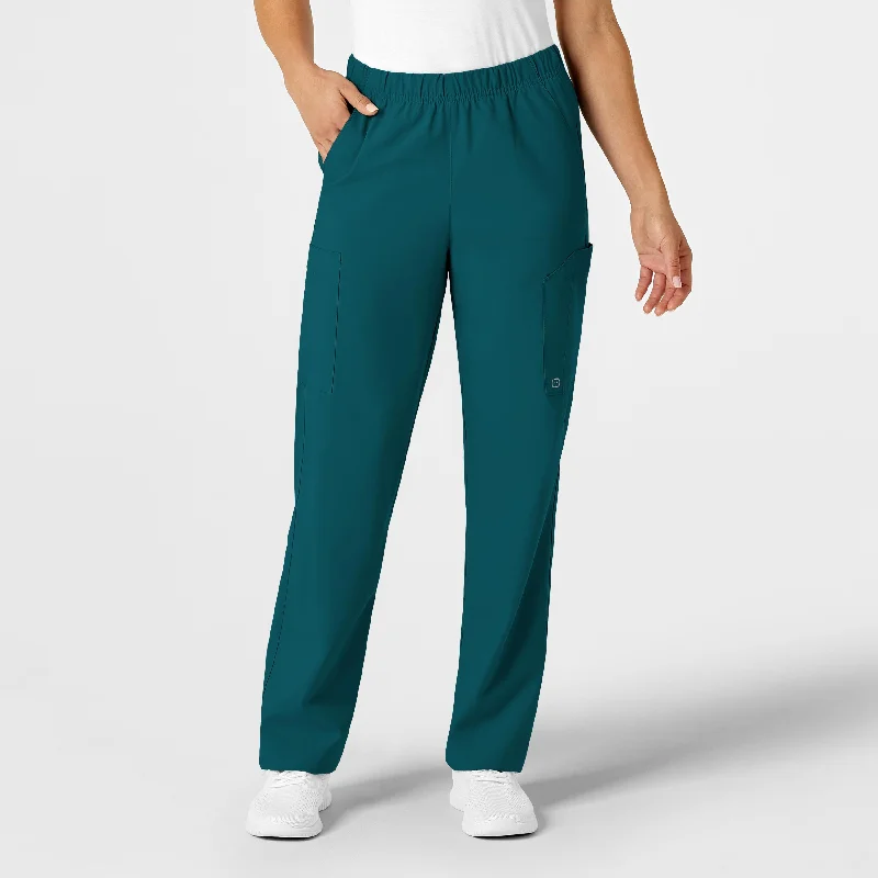 Printed Patterns W123 Unisex Multi-Cargo Scrub Pant - Caribbean