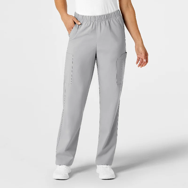 High-end Design W123 Unisex Multi-Cargo Scrub Pant - Grey