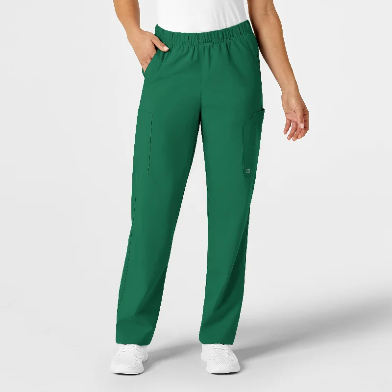 Fresh And Elegant W123 Unisex Multi-Cargo Scrub Pant - Hunter