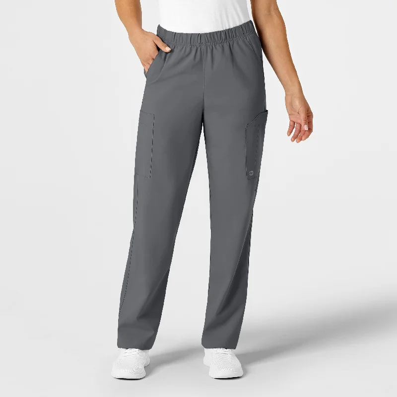 Free And Comfortable W123 Unisex Multi-Cargo Scrub Pant - Pewter