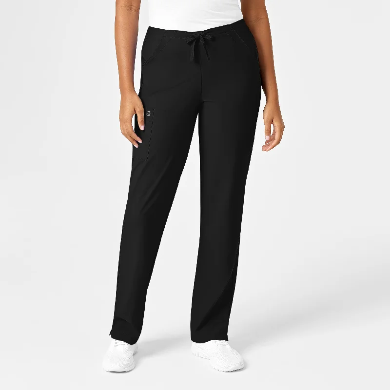 Versatile Wear W123 Women's Drawstring Scrub Pant - Black