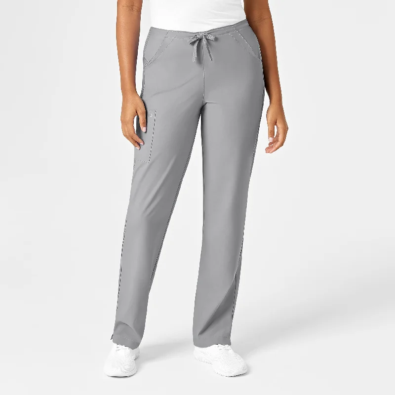 Exquisite Craftsmanship W123 Women's Drawstring Scrub Pant - Grey
