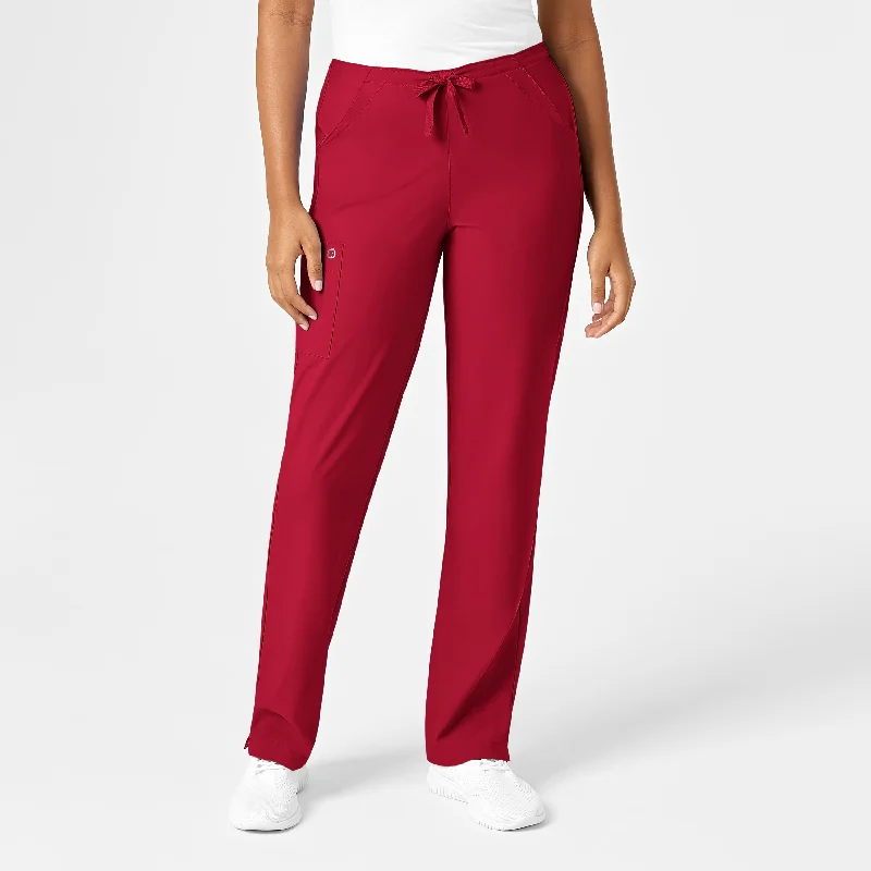 Comfortable Outfits W123 Women's Drawstring Scrub Pant - Red
